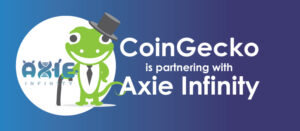 CoinGecko is Partnering with Axie Infinity